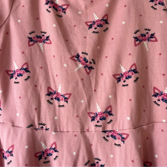 Jenna & Jessie Pink Unicorn Dress 3T (fits Like 4T) Toddler Girls Twirl Dress - Picture 2 of 13